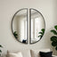 Half Moon Metal Mirror - Black / Gold - 2 Sizes Available
