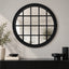 Hampton's Round Window Style Mirrors - 2 Colours Available