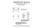 Hanging instructions for mirrors with strap hangers.