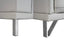 Close-up of Lawson light grey sofa legs featuring sleek stainless steel supports and modern geometric design.