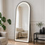 Metal Freestanding / Wall LED Mirror - Black