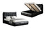 Denver PU Vegan Leather Gas Lift Bed - Black Storage Bed