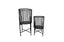 Stylish Logan planter set of two in matte black finish for modern indoor or outdoor décor.