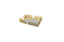 Medium gold rectangle Lucy tray with detailed filigree and glass base – adds charm to console or vanity.