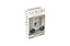 Medium white decorative book box with hidden storage and modern luxury typography design.