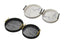 Maison Round Marble Look Tray Set of 2 - 2 Colours Available