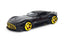 Black Mercedes AMG Vision GT diecast car with yellow wheels design