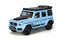 Blue Mercedes G700 diecast toy car 1:24 scale with detailed finish