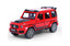 Red Mercedes G700 diecast car with sporty design and detailed finish