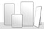 Metal Rectangle Mirrors Range - Black / Gold - 4 Sizes Available