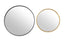 Metal Round Mirrors Range - 2 Sizes Available (Suitable for Bathrooms)