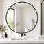 Metal Round Mirrors Range - 2 Sizes Available (Suitable for Bathrooms)