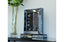 Decorative grey mirrored Roman numeral clock, luxury accent for shelves, mantels, or consoles.