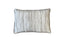 Beige cushion 40x60 cm with striped jacquard design and soft velvet