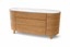 Stylish brown wood Opal dresser with smooth marble top and spacious drawers for elegant organized storage