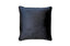Black velvet cushion 55x55 cm with soft texture and premium finish