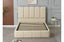 Riley PU Leather Bed - Beige