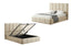 Riley PU Leather Bed - Beige