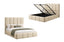 Riley PU Leather Bed - Beige