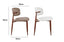 Set of 2 - Riley Vegan Leather Dining Chair with Walnut Metal Legs