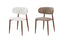 Set of 2 - Riley Vegan Leather Dining Chair with Walnut Metal Legs