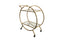 Roman Glass Bar Cart / Trolley With Wheels - 2 Colours Available