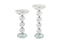 Round Crystal Clear Candle Holder Pillar - 2 Sizes Available