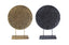 Round Pressed Gold Table Decor - 2 Colours Available