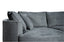 Savannah Round Chaise Lounge Set in Grey – Close-up of plush back cushions, curved armrest, and soft-textured fabric for everyday comfort.
(122 characters)