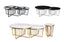 Serena Round Coffee Table & Side Table Collection - 3 Colours Available