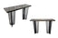 Serena console table with black collection.