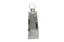 large silver pyramid lantern glass metal candle holder