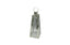 medium silver pyramid lantern glass candle holder