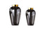 Smoked Vase Gold Tip - 2 Sizes Available