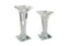 Square Crystal Clear Candle Holder Pillar - 2 Sizes Available