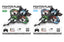 RC jet package contents including remote, battery, USB cable, and spare propellers.