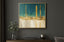 Teal Luxury Framed Wall Art - Small