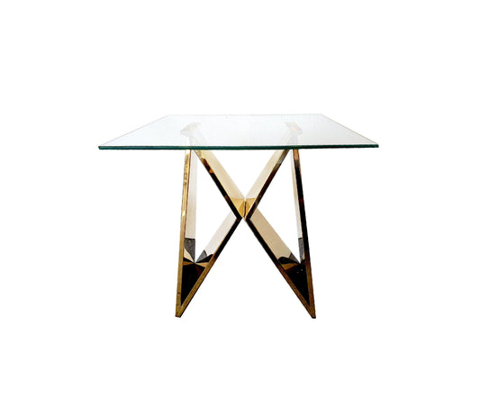Lenox Side Table - Gold - Elegant Collections 