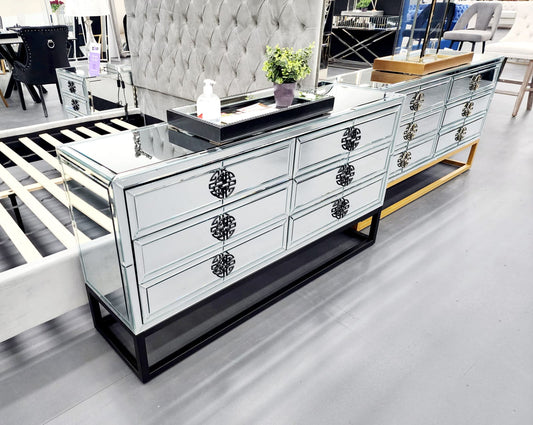 Athens Mirrored Dresser Table - 2 Colours Available
