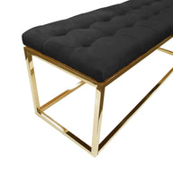 Holly Ottoman - Gold Frame - Elegant Collections 