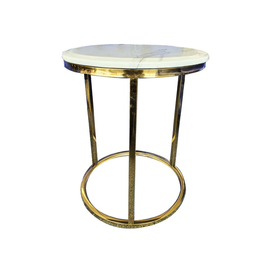Layla Side Table - Gold - Elegant Collections 