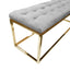 Holly Ottoman - Gold Frame - Elegant Collections 